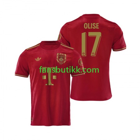 Fotballdrakt Bayern München 125th Michael Olise 17 Anniversary Hjemmetrøye rød 2024-2025 Kortermet